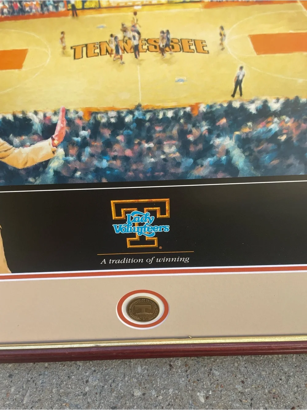 Tennessee Volunteers Pat Summitt  Head Coach Handsigned Art